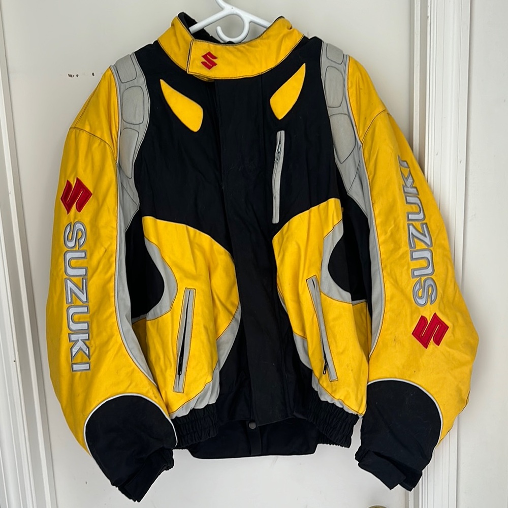 Suzuki Yellow and Black Motorcycle Jacket